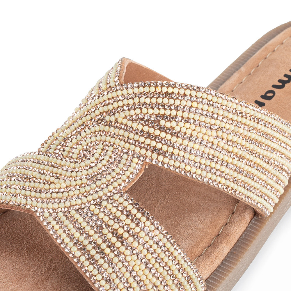 detail Dámské nazouváky TAMARIS 27113-42-963 zlatá S5