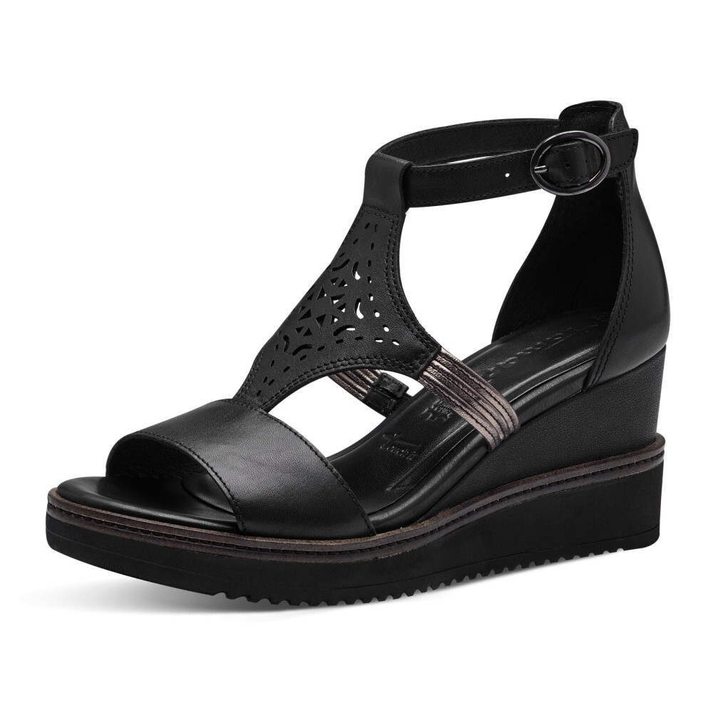 detail Dámské sandály TAMARIS 28214-42-001 černá S4