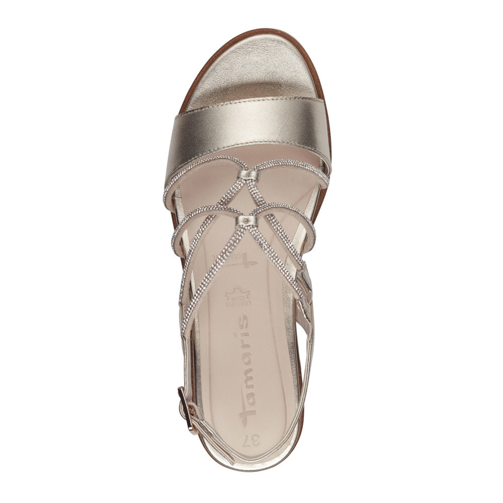 detail Dámské sandály TAMARIS 28257-42-933 zlatá S5