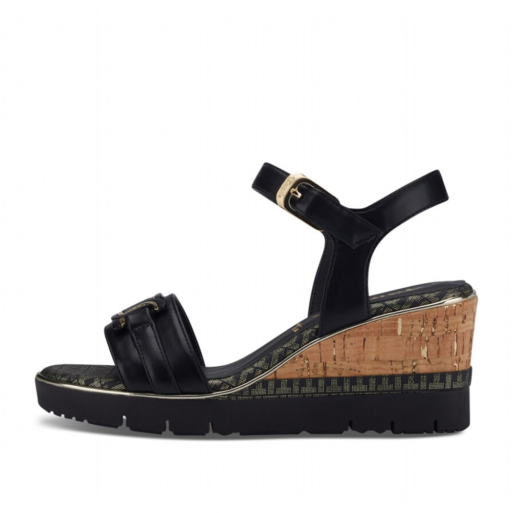 detail Dámské sandály TAMARIS 28702-42-001 černá S5