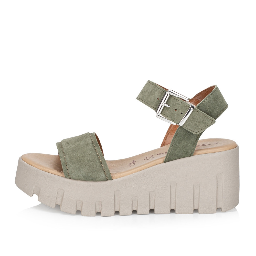 detail Dámské sandály TAMARIS 28712-42-744 zelená S4