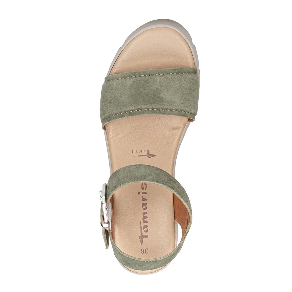 detail Dámské sandály TAMARIS 28712-42-744 zelená S4