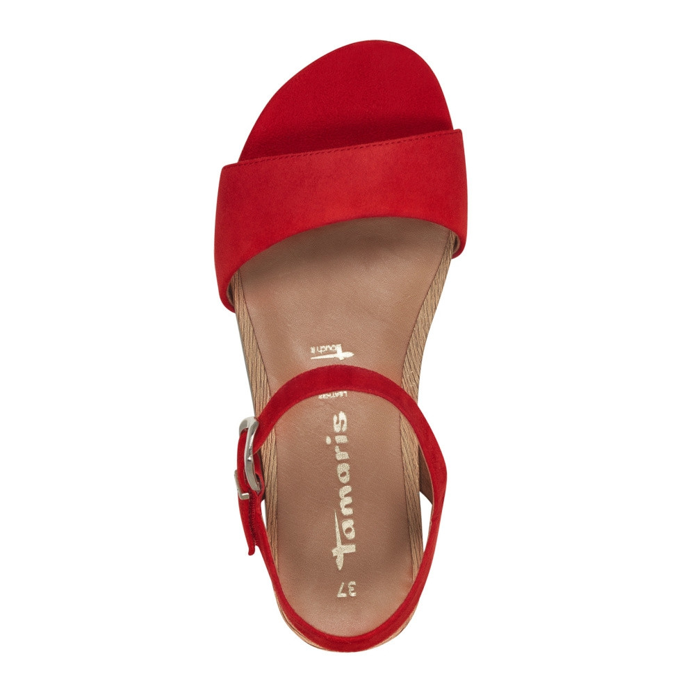 detail Dámské sandály TAMARIS 28166-42-500 červená S4