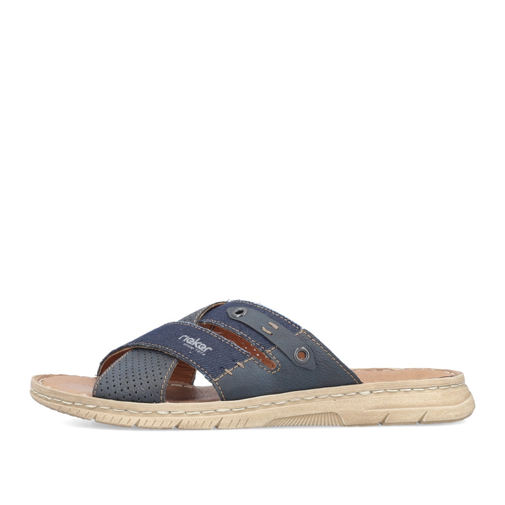 detail Pánské nazouváky RIEKER 21384-14 modrá S4