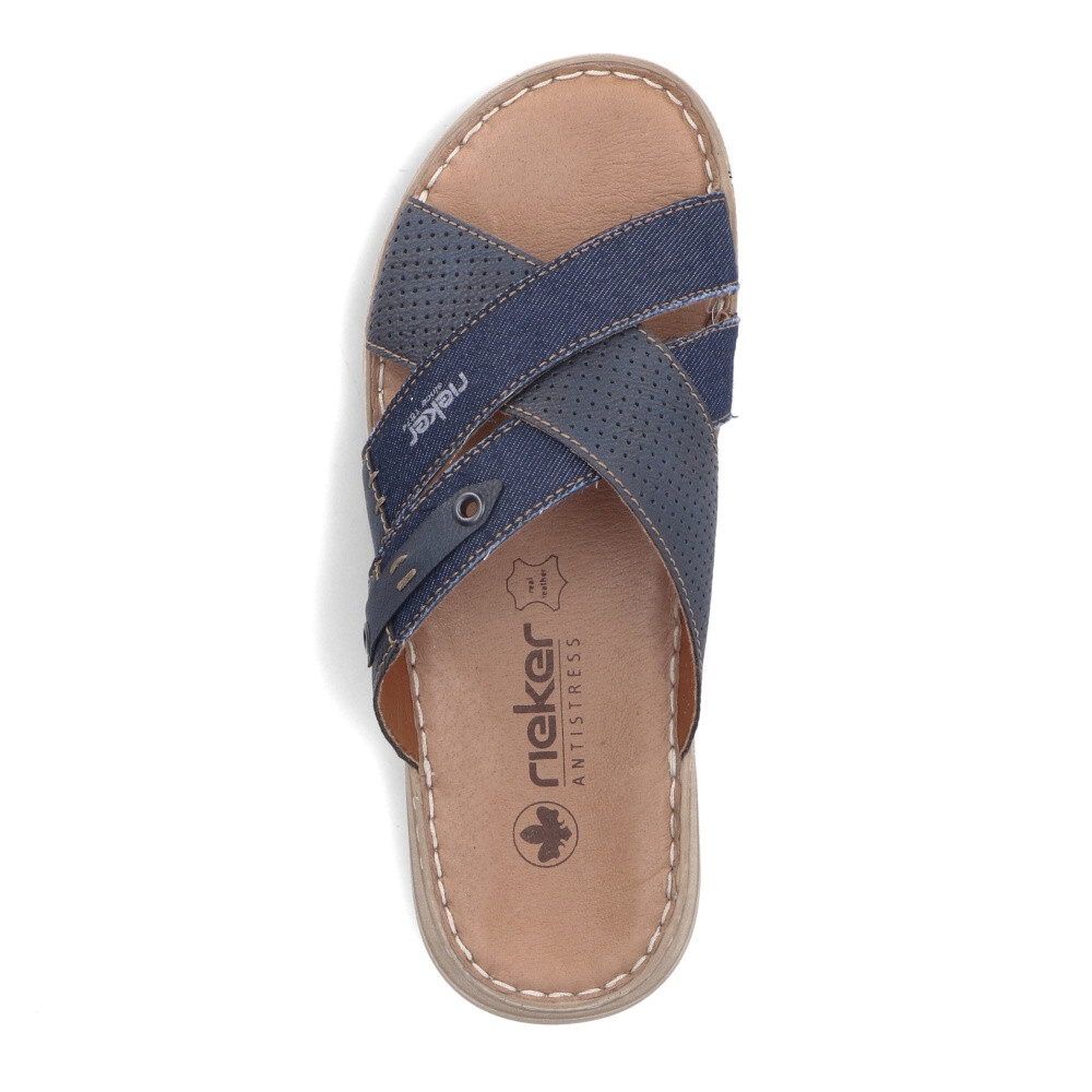 detail Pánské nazouváky RIEKER 21384-14 modrá S4