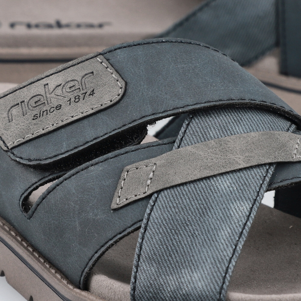 detail Pánske šľapky RIEKER 24350-14 modrá S4