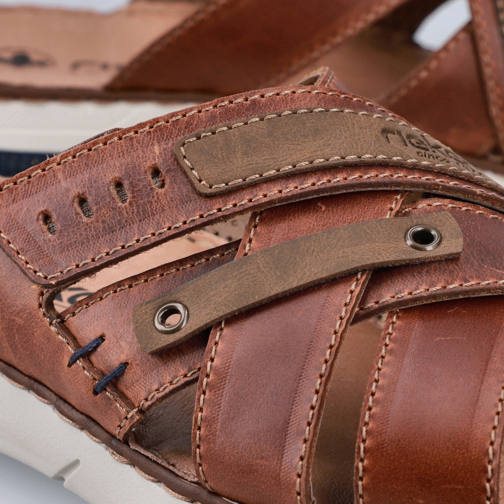 detail Pánske šľapky RIEKER 25292-24 hnedá S5