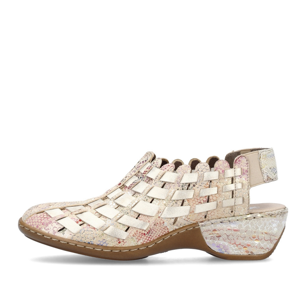 detail Dámské sandály RIEKER 47156-91 béžová S4