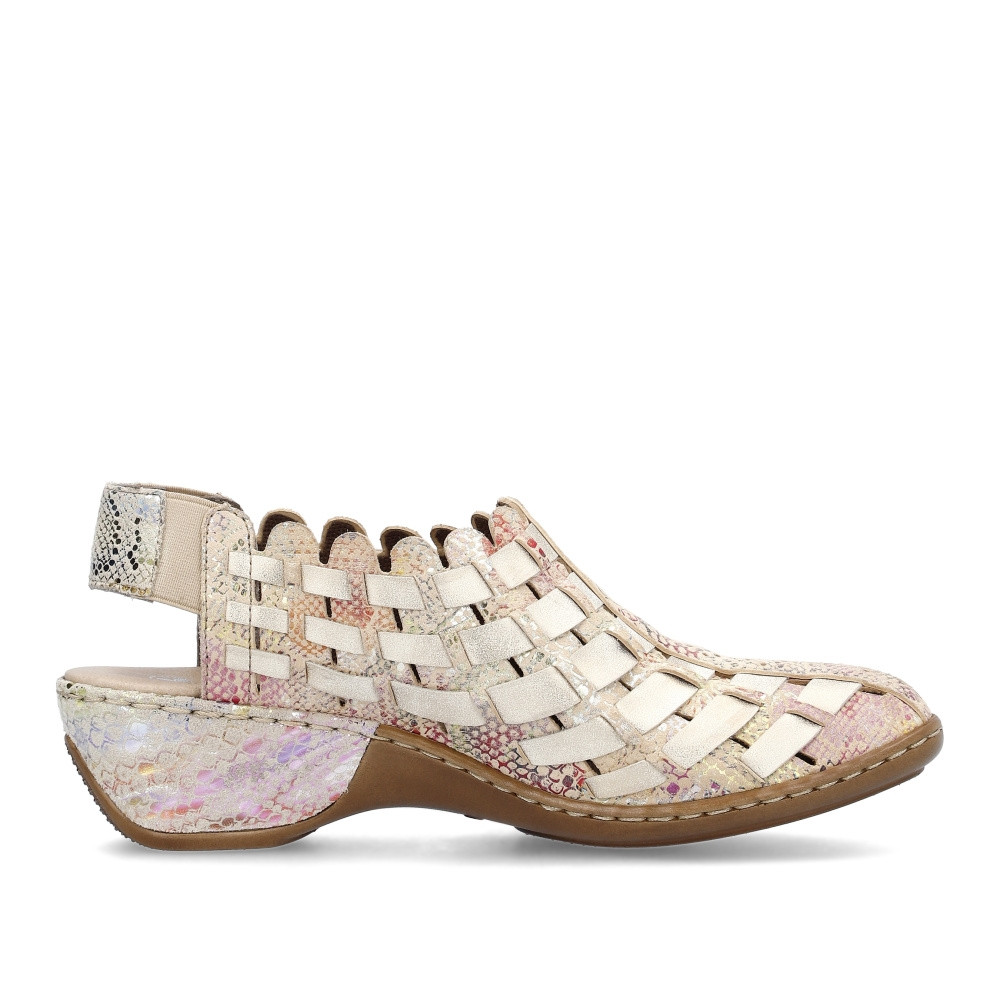 detail Dámské sandály RIEKER 47156-91 béžová S4