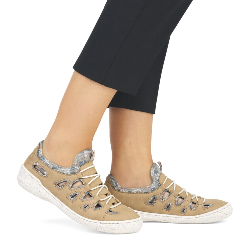 detail Dámské tenisky RIEKER 54551-61 béžová S4