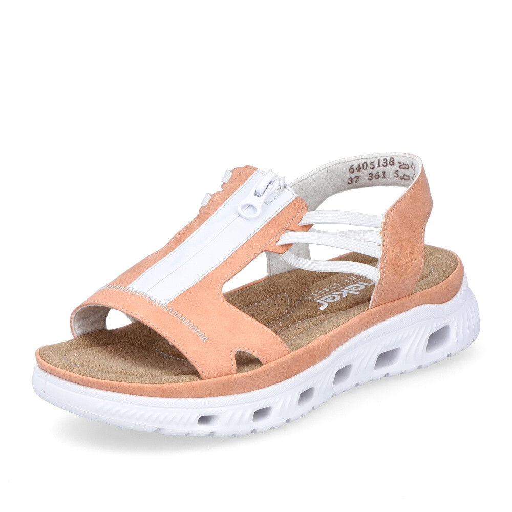 detail Dámské sandály RIEKER 64051-38 oranžová S4