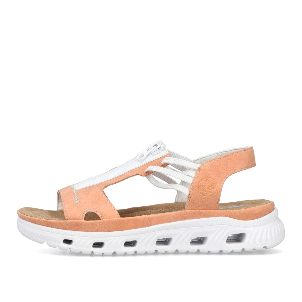 detail Dámské sandály RIEKER 64051-38 oranžová S4