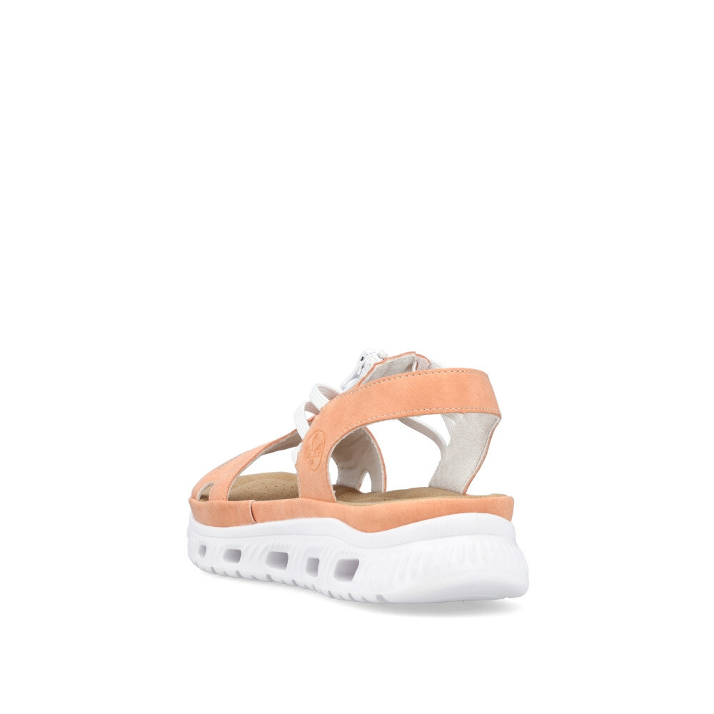 detail Dámské sandály RIEKER 64051-38 oranžová S4