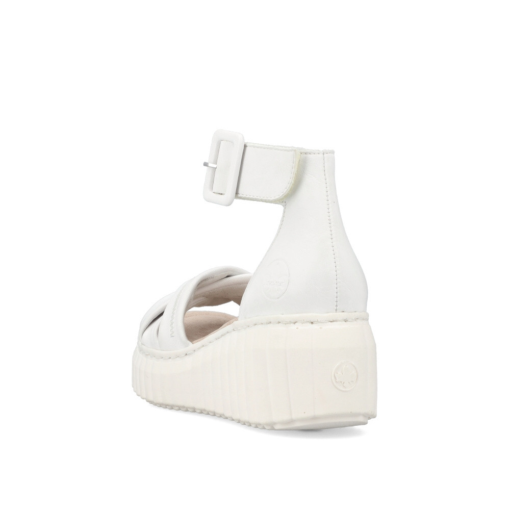 detail Dámské sandály RIEKER 64159-80 bílá S4