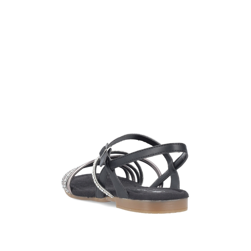 detail Dámské sandály RIEKER 65262-00 černá S4