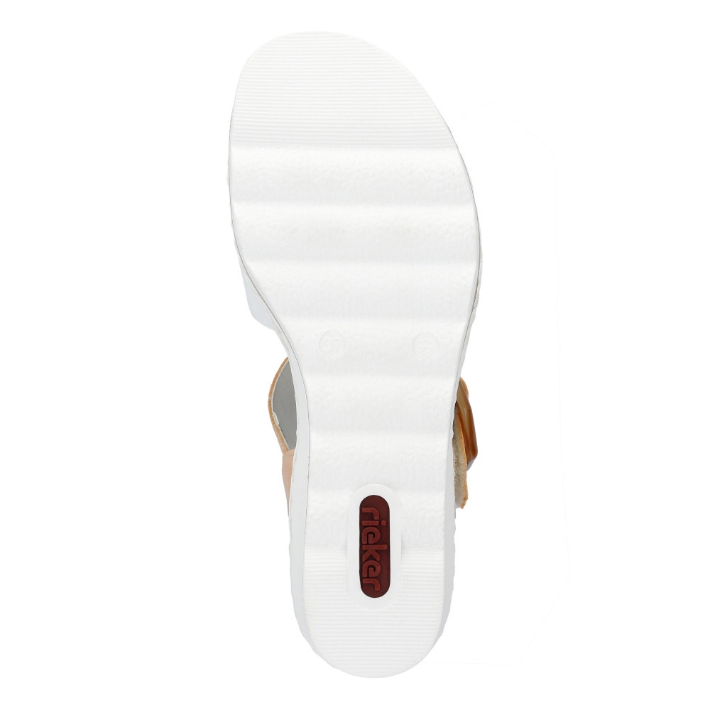 detail Dámské sandály RIEKER 67476-38 bílá S4