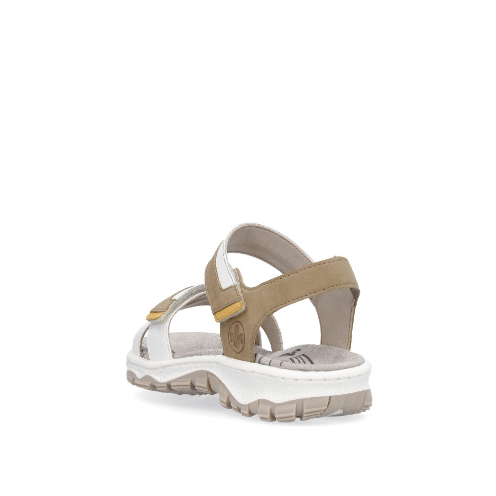 detail Dámské sandály RIEKER 68854-80 bílá S4