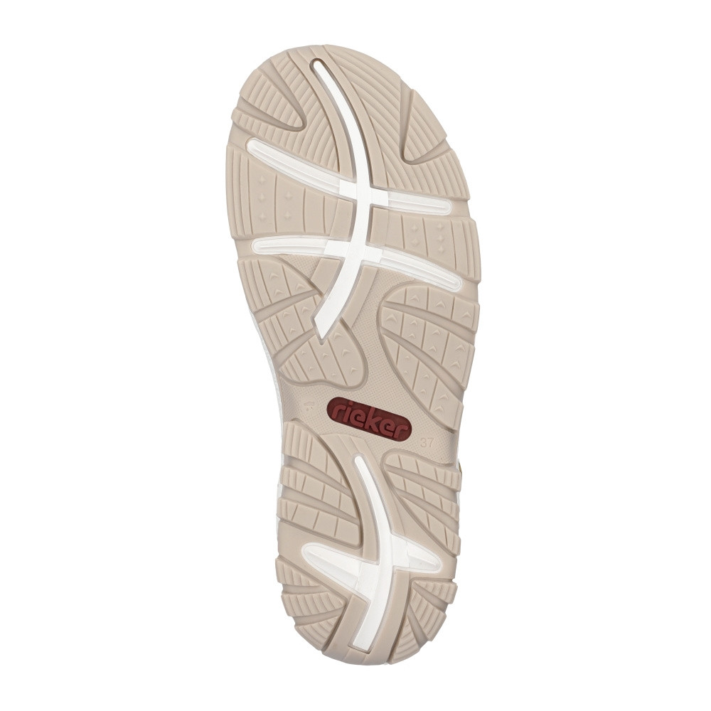 detail Dámské sandály RIEKER 68854-80 bílá S4