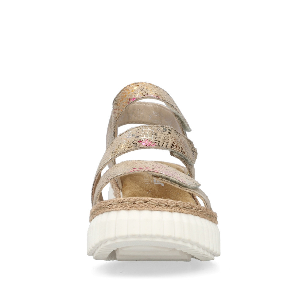detail Dámské sandály RIEKER 69157-90 béžová S4