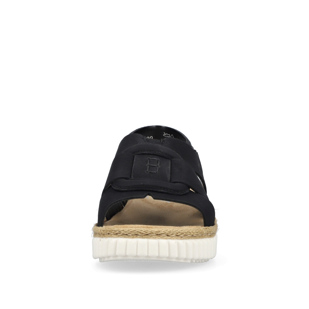 detail Dámské sandály RIEKER 69289-00 černá S4