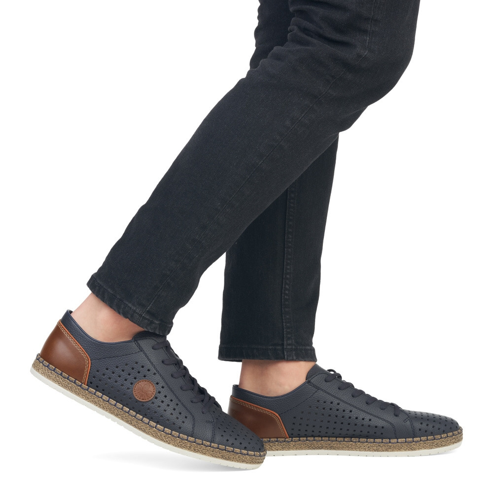 detail Pánské polobotky RIEKER B5213-15 modrá S4