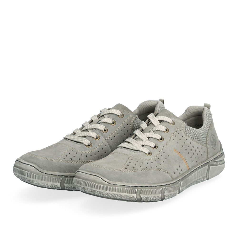 detail Pánske poltopánky RIEKER 04001-42 sivá S4