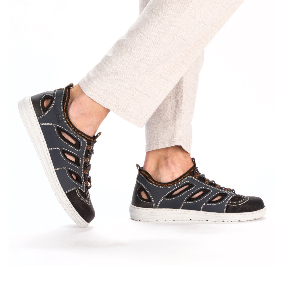 detail Pánské tenisky RIEKER 08665-14 modrá S5