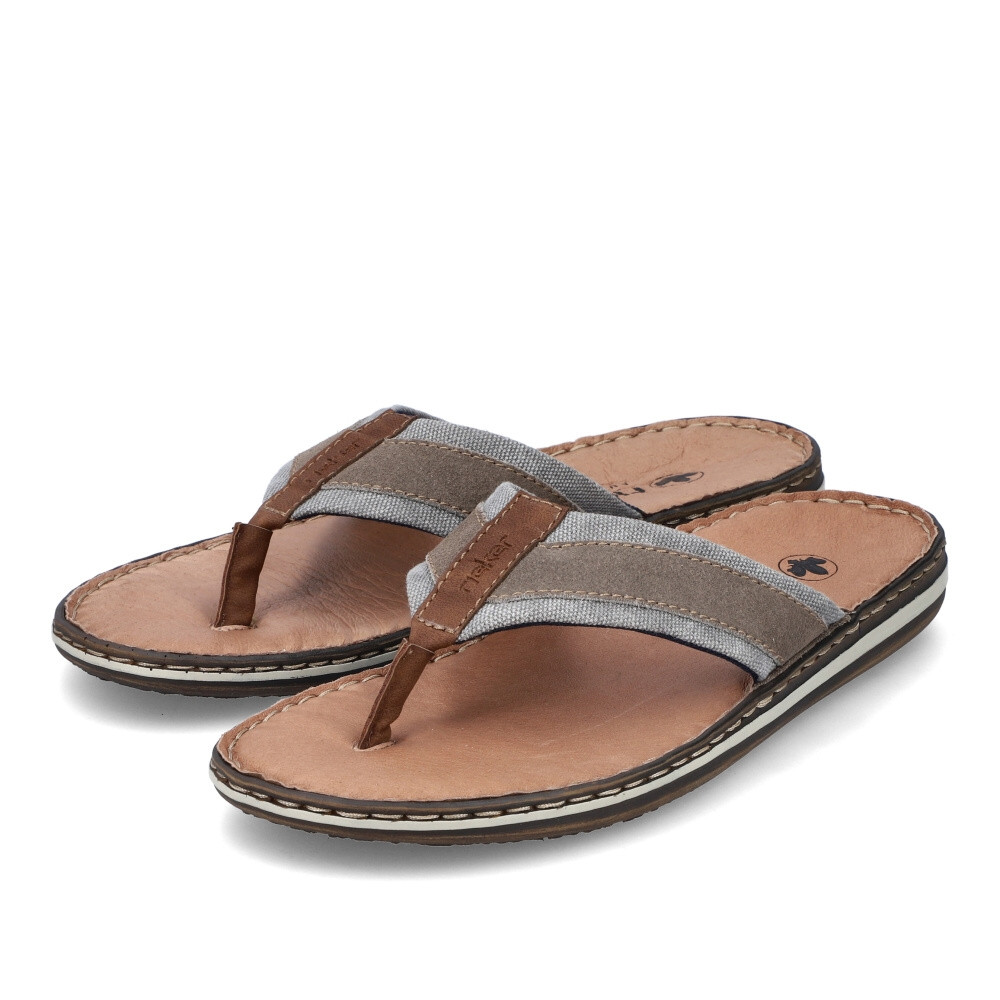 detail Pánske žabky RIEKER 21095-42 sivá S5