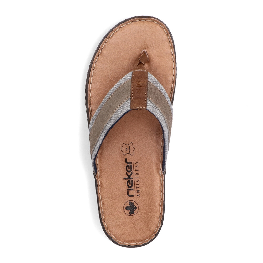 detail Pánske žabky RIEKER 21095-42 sivá S5