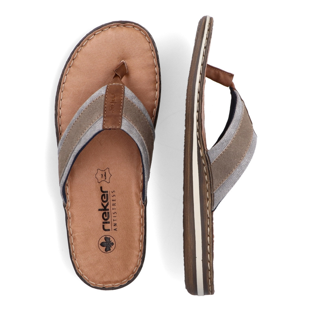 detail Pánske žabky RIEKER 21095-42 sivá S5