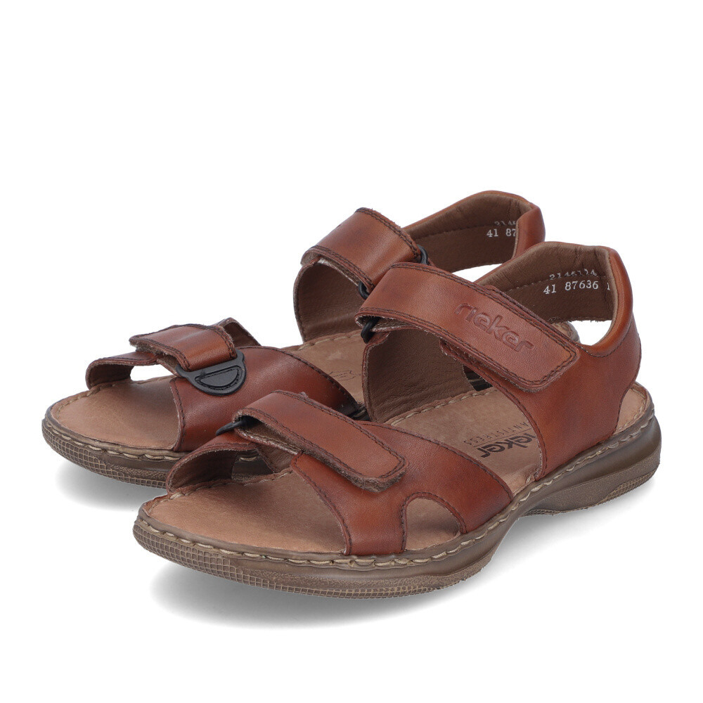 detail Pánské sandály RIEKER 21461-24 hnědá S5