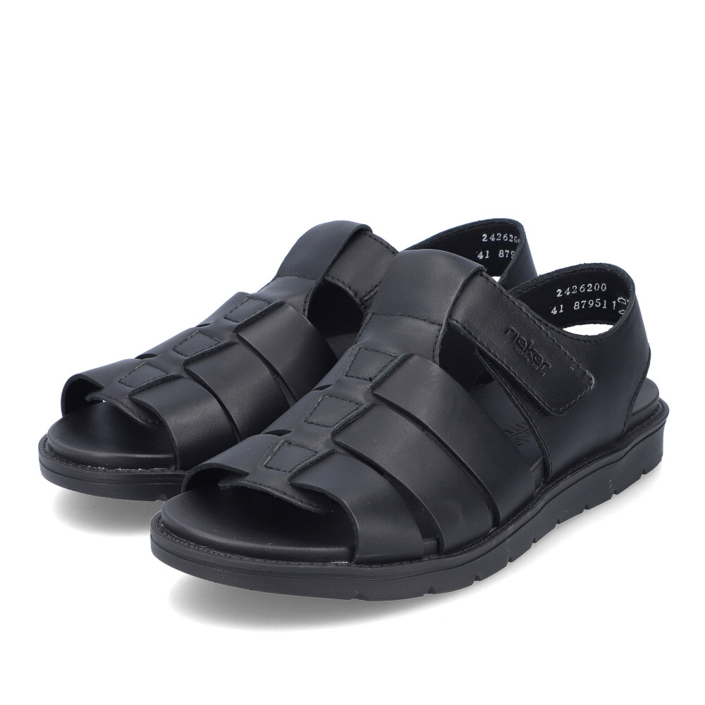 detail Pánské sandály RIEKER 24262-00 černá S4