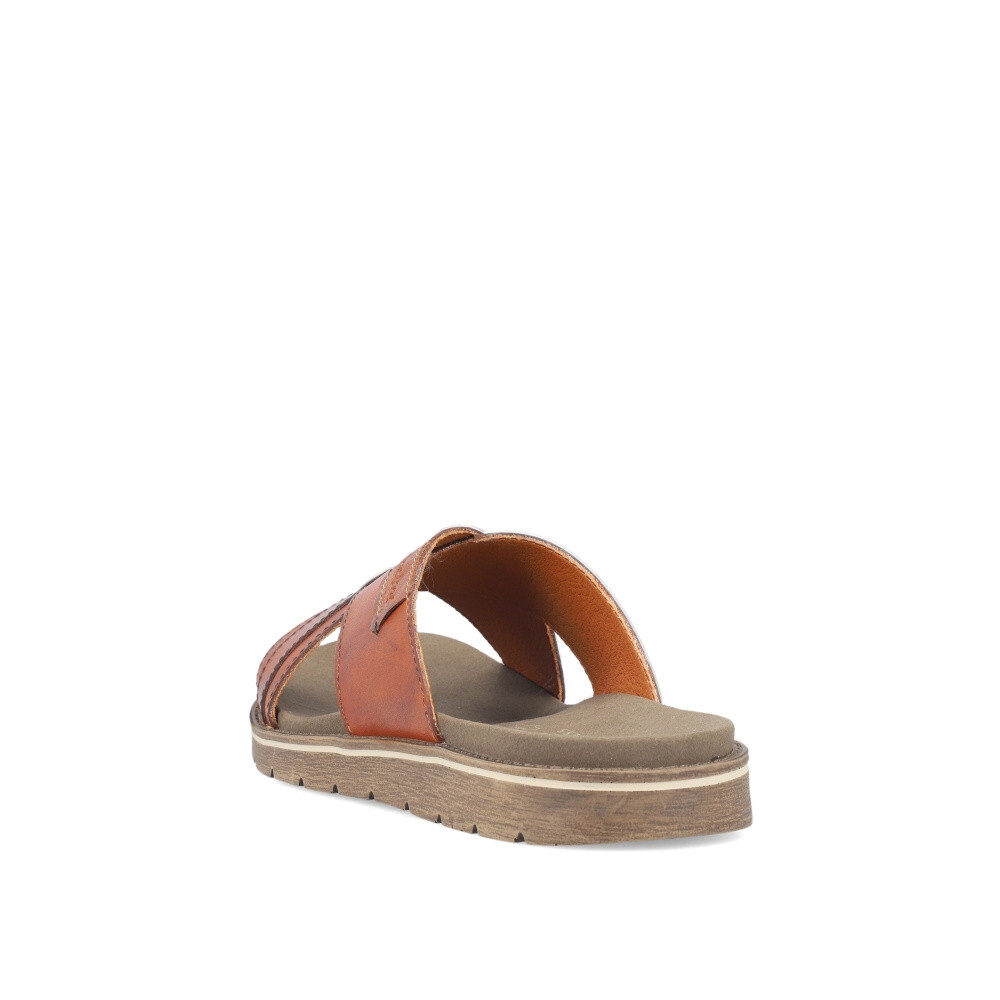 detail Pánské nazouváky RIEKER 24393-24 hnědá S4