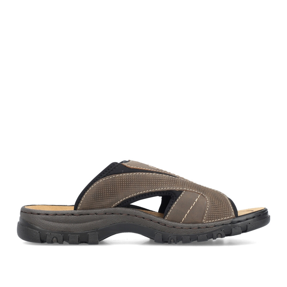 detail Pánské nazouváky RIEKER 25093-25 hnědá S4