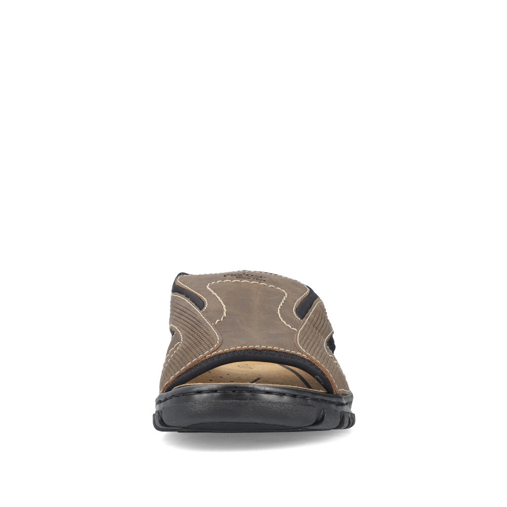 detail Pánské nazouváky RIEKER 25093-25 hnědá S4