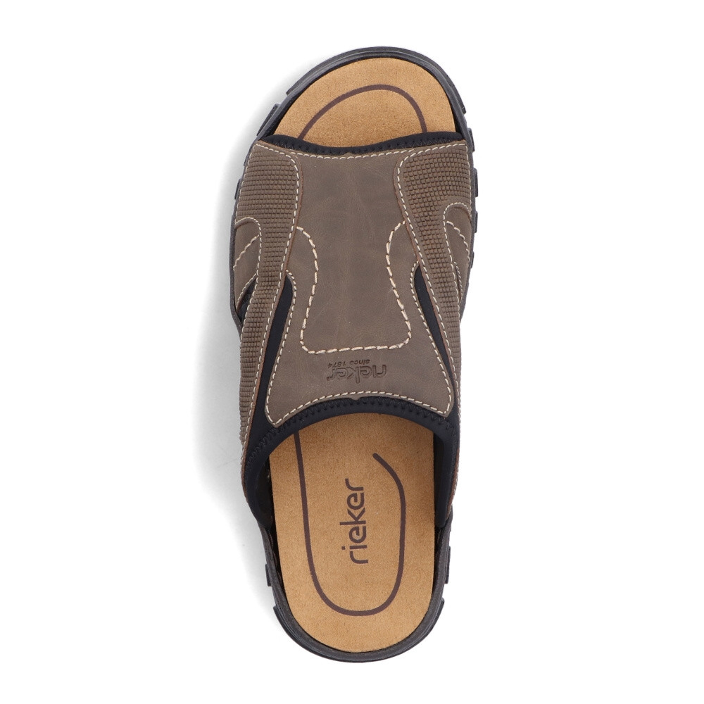 detail Pánské nazouváky RIEKER 25093-25 hnědá S4