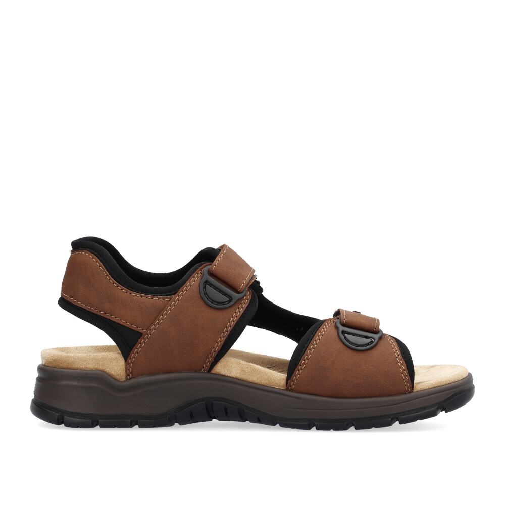 detail Pánské sandály RIEKER 26955-24 hnědá S6
