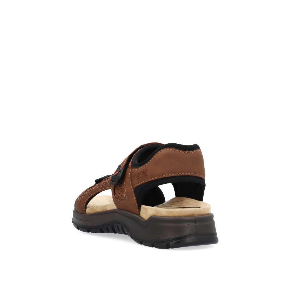 detail Pánské sandály RIEKER 26955-24 hnědá S6