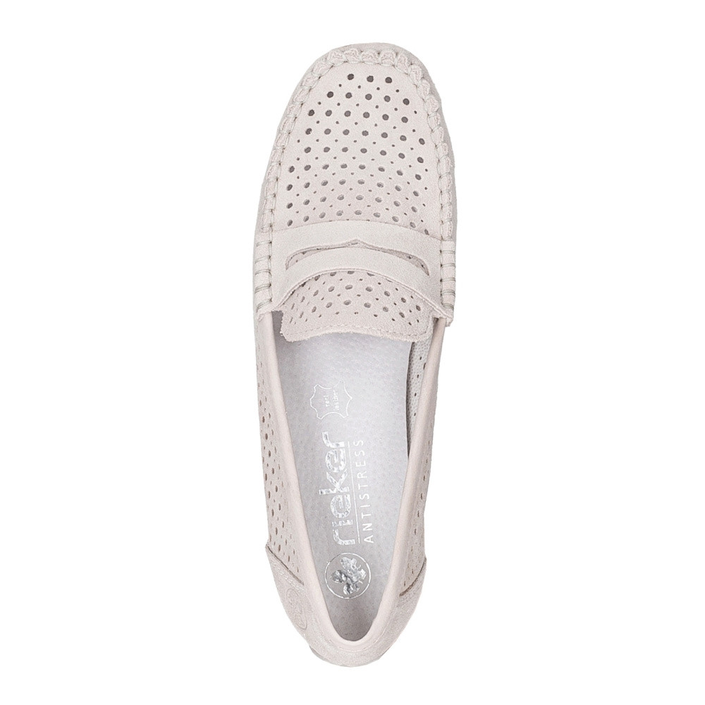 detail Dámské mokasíny RIEKER 40263-31 růžová S4