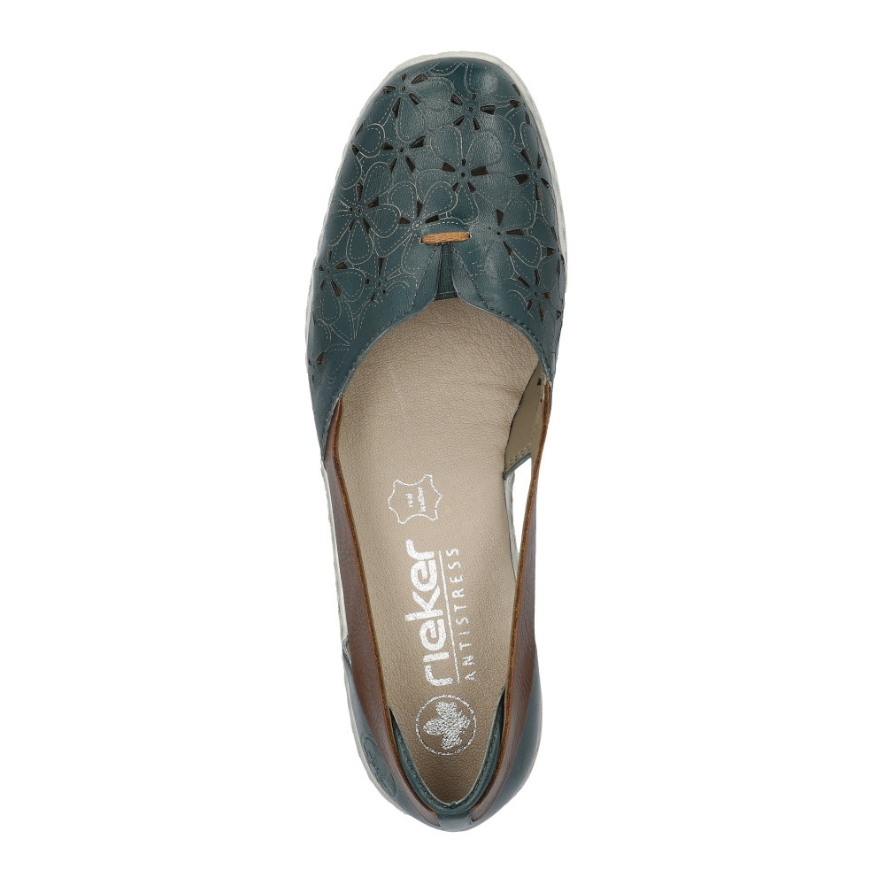 detail Dámské baleríny RIEKER 41356-13 modrá S4