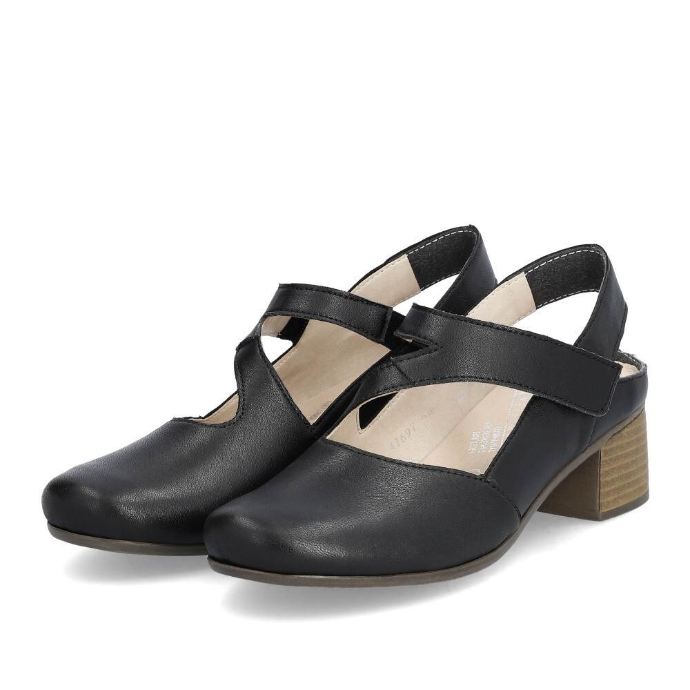 detail Dámské lodičky RIEKER 41697-00 černá S4