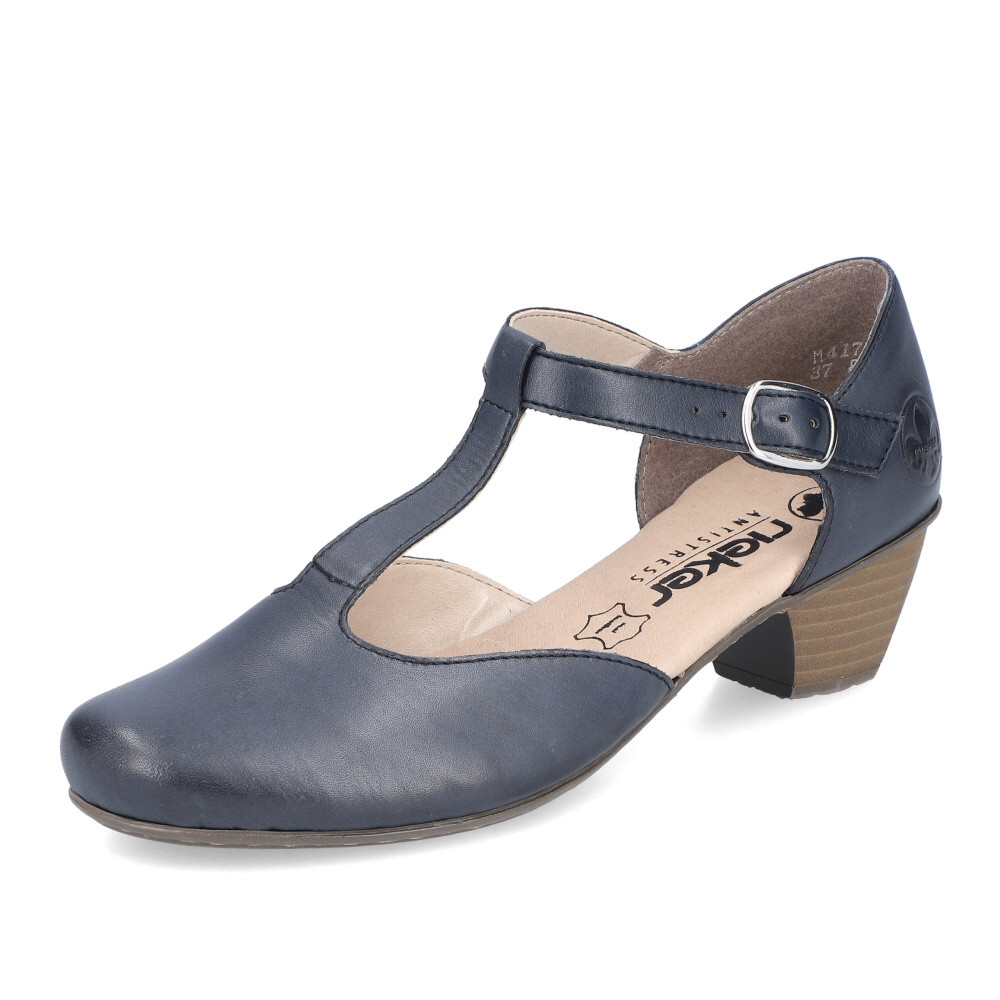 detail Dámské lodičky RIEKER 41787-14 modrá S4