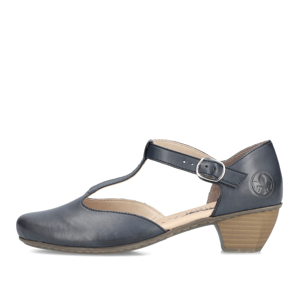 detail Dámské lodičky RIEKER 41787-14 modrá S4