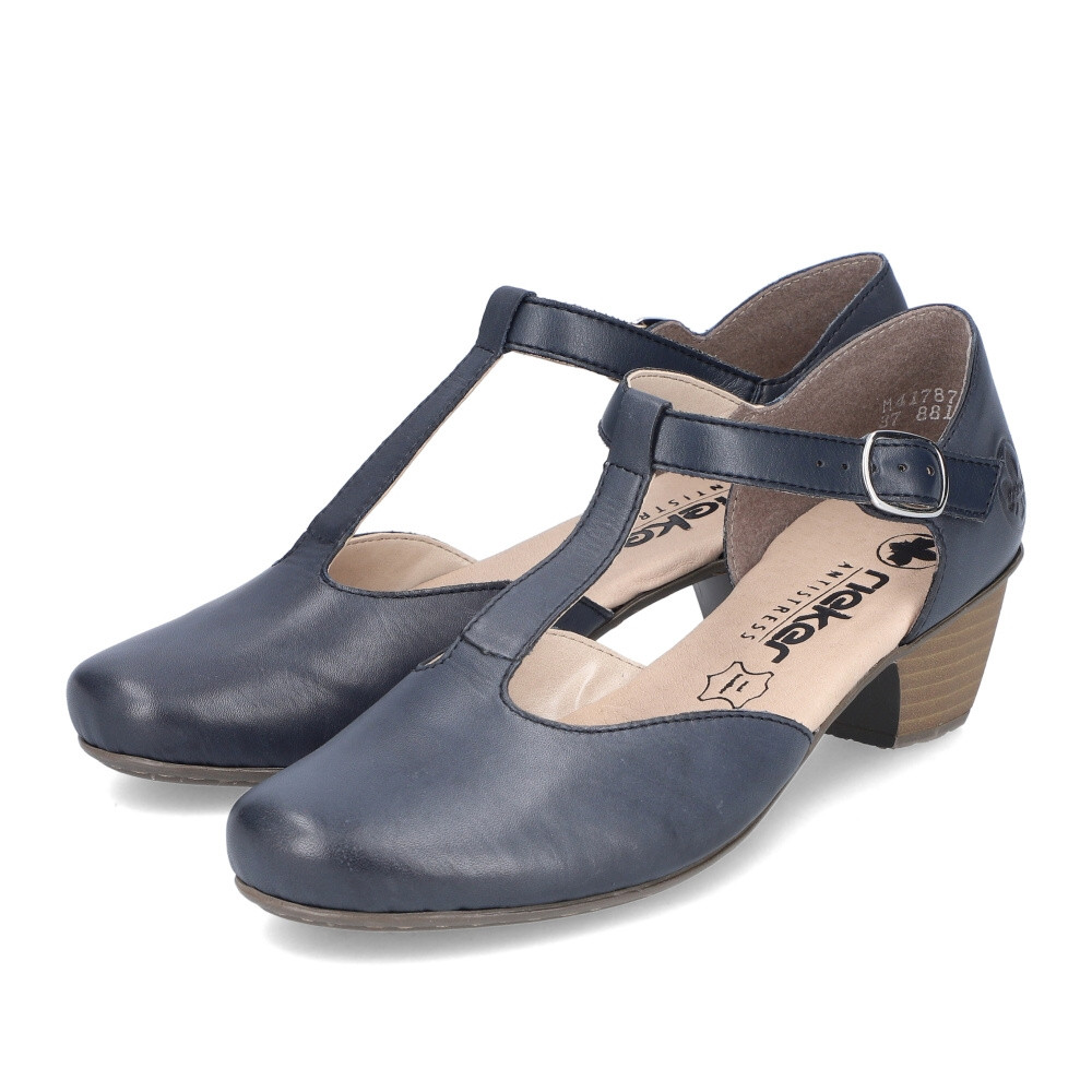 detail Dámské lodičky RIEKER 41787-14 modrá S4