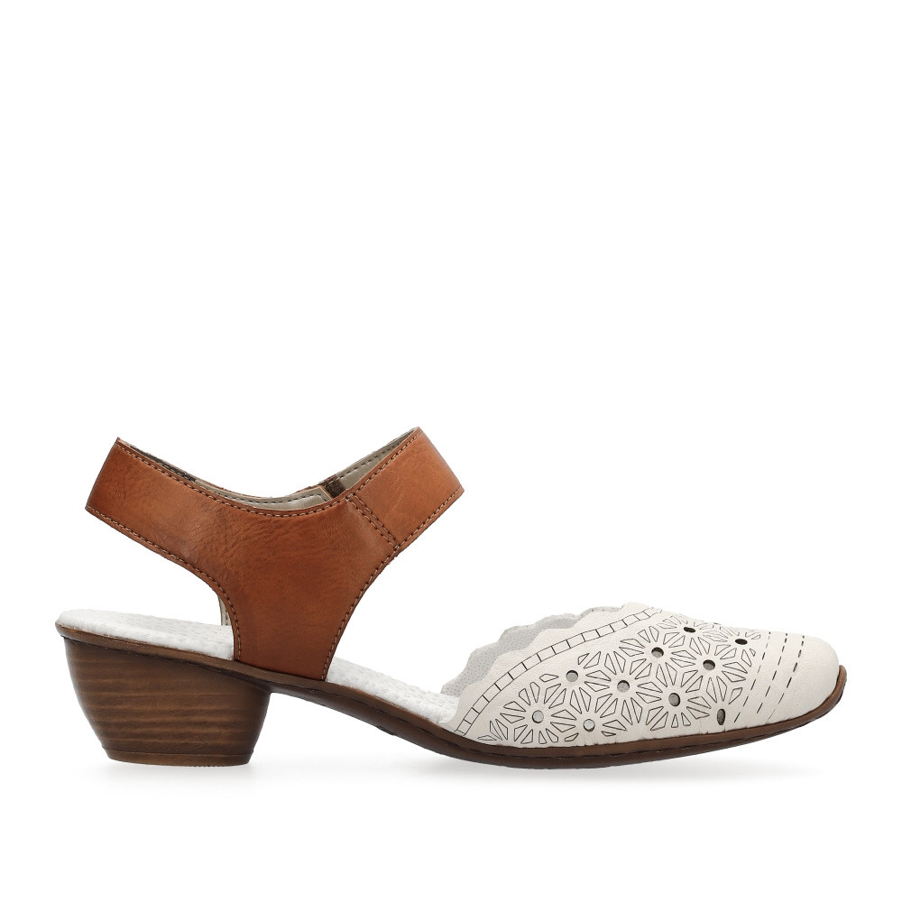 detail Dámské sandály RIEKER 43703-60 béžová S4