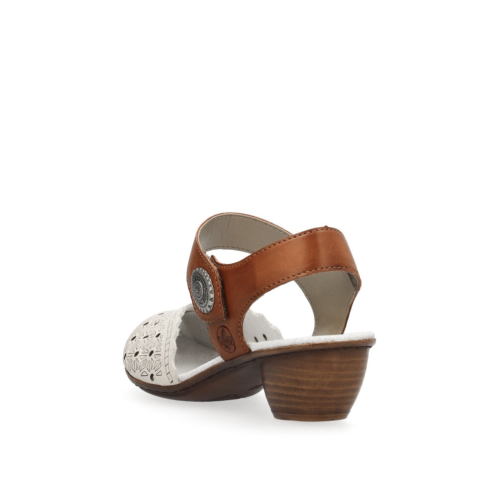 detail Dámské sandály RIEKER 43703-60 béžová S4