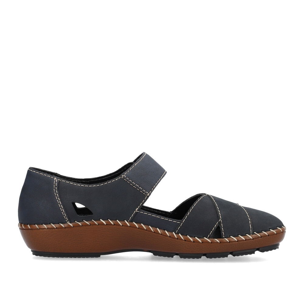 detail Dámské polobotky RIEKER 44879-14 modrá S4