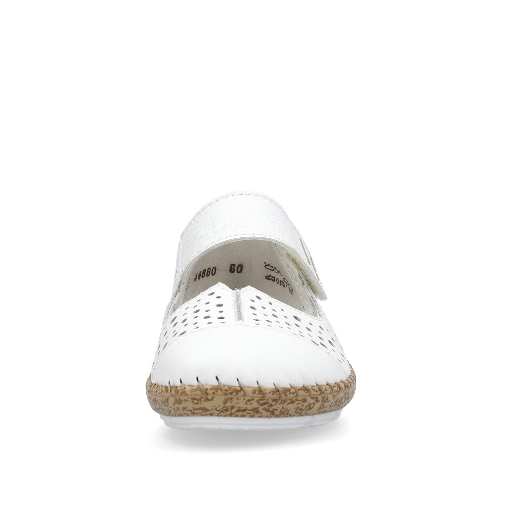 detail Dámské polobotky RIEKER 44880-80 bílá S4