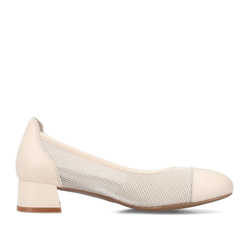 detail Dámské lodičky RIEKER 45065-80 bílá S4