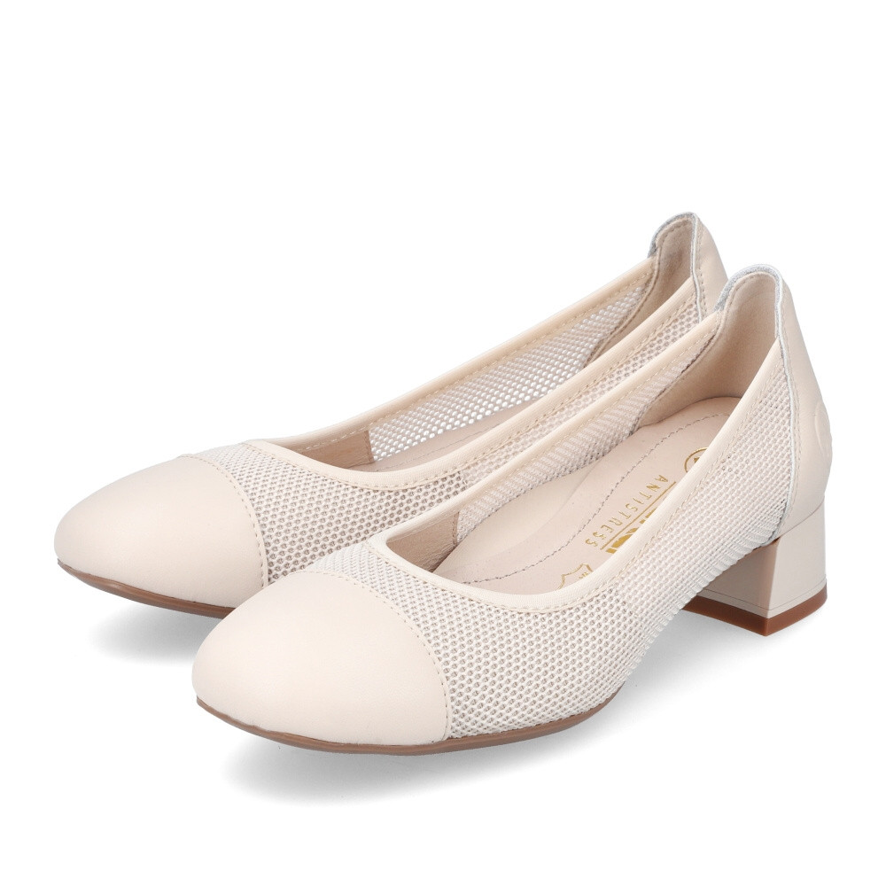 detail Dámské lodičky RIEKER 45065-80 bílá S4